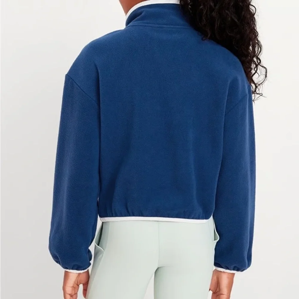 NWT Old Navy Loose Mock-Neck Performance Microfleece Top Snap Pullover L 10-12